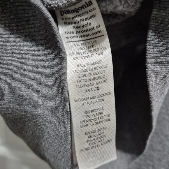 Patagonia Gray and Blue Hoodie Sz med - Picture 4 of 5